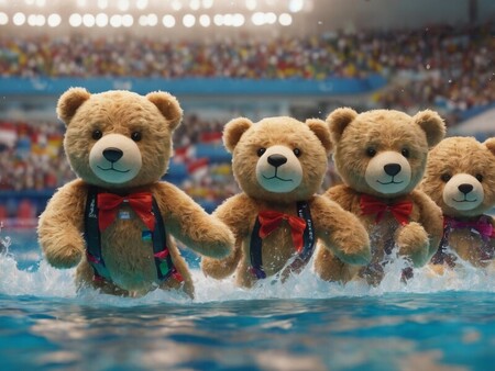 Bears Swimming
